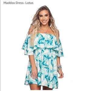 Buddy Love Maddox Dress- Lotus Off the shoulder